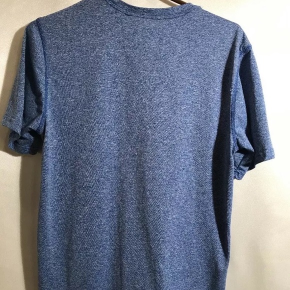 Adidas Climalite Blue Workout Short Sleeve Shirt - Picture 2 of 6